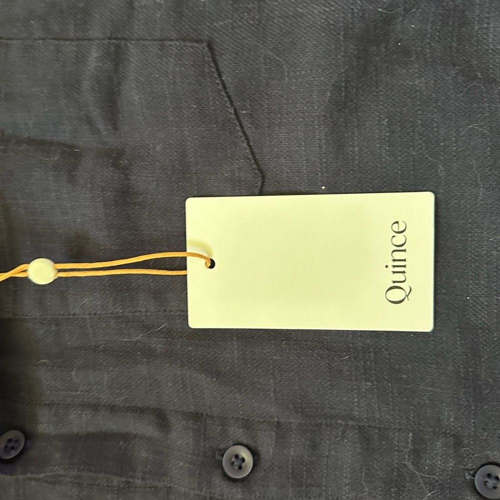 Quince Organic Cotton Stretch Selvage Short Sleeve Shirt - medium - Picture 3 of 4